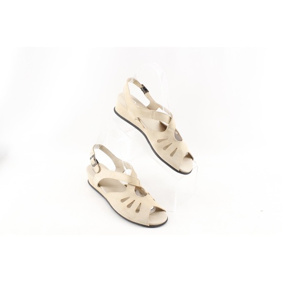 ARCHE Tan Nubuck Leather Slingback Sandals Size 39 EU 8 US - Picture 1 of 8